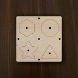Mini geometrisches Steckpuzzle