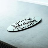 Türschild Elipse Ornament