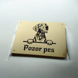 Warnschild Vorsicht Hund Vizsla