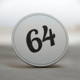 Türschild Double Round