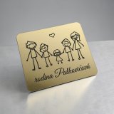 Türschild Familie