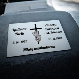 Grabschild großes Kreuz 2