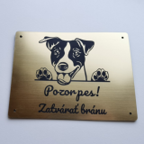 Warnschild Vorsicht Hund Jack Russell Terrier 2
