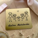 Türschild Familie