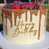 Tortenstecker – Happy Birthday golden