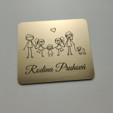 Türschild Familie