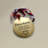 Personalisierte Medaille mit Band V1