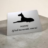 Schild Vorsicht Hund Deutsche Dogge