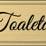Schild Toilette Damen