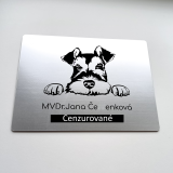Schild Vorsicht Hund Schnauzer 2