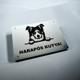 Schild Vorsicht Hund Border Collie