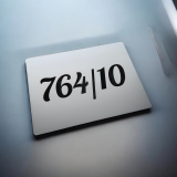 Schild mit gravierter Nummer — Hausnummernschild aus Kunststoff für Haus oder Zaun 20×15 cm