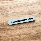 Schild Keine Werbung einwerfen 12 × 2 cm