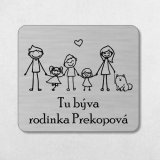 Türschild Familie
