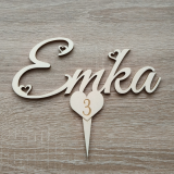Tortenstecker mit Namen – eleganter personalisierter Cake Topper