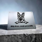 Schild Vorsicht Hund Deutscher Schäferhund cute