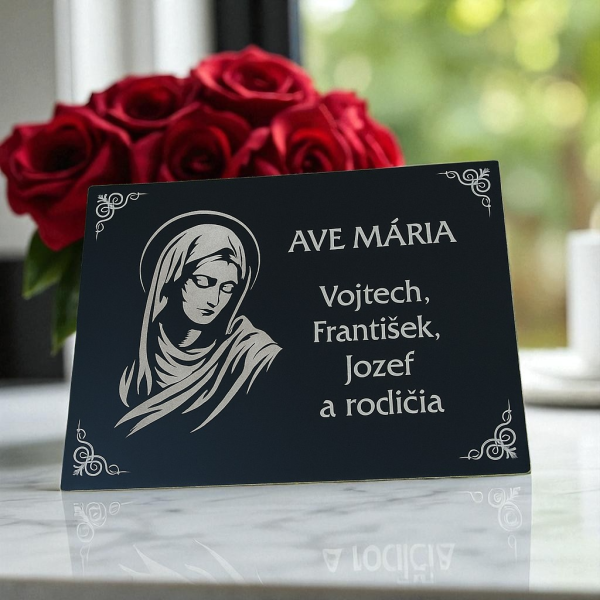 tabuľka z kameňa na hrob