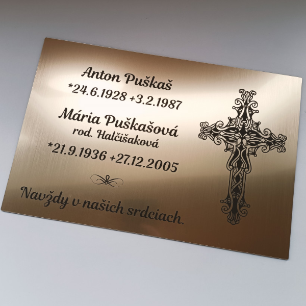lacná tabuľka na hrob