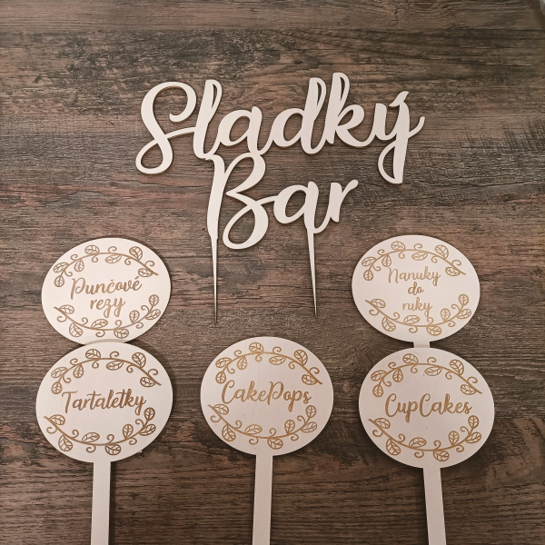 Tortenstecker – Dekorset für die Candy Bar