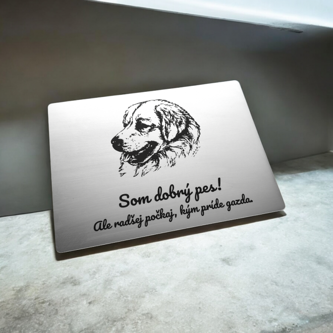 Schild Vorsicht Hund Slowakischer Tschuwatsch