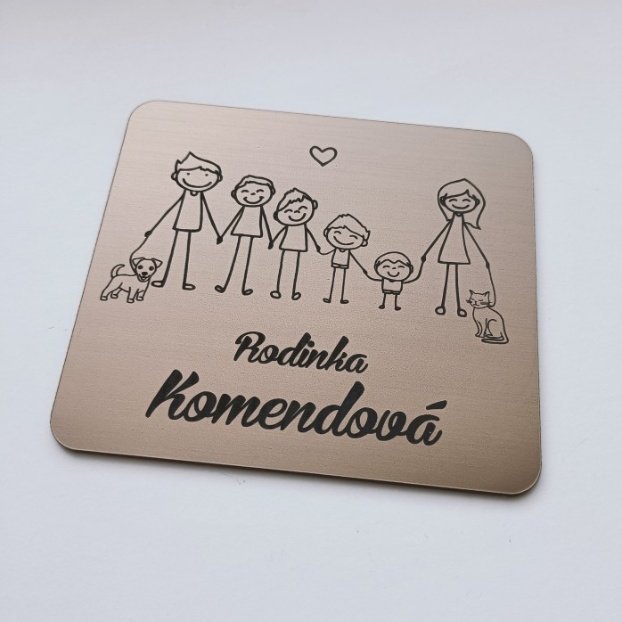 Familienschild – individuelle Figuren