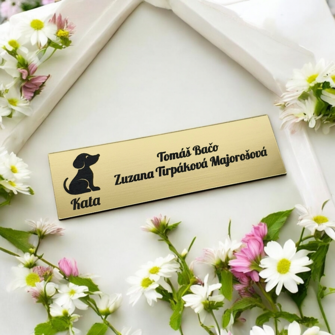 Türschild Hund mit Namen