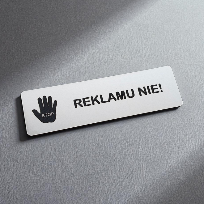 Schild Keine Reklame