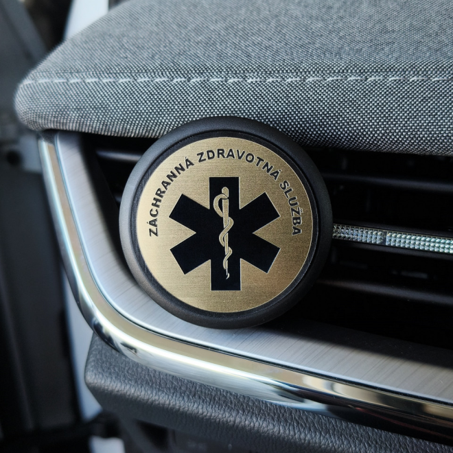 Lufterfrischer mit ZZS-Logo schwarz