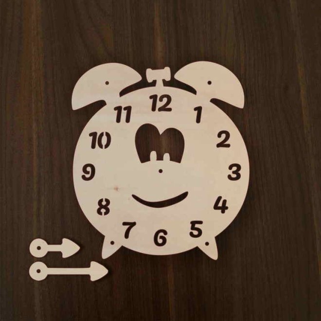 Wecker Smiley mit Zeigern