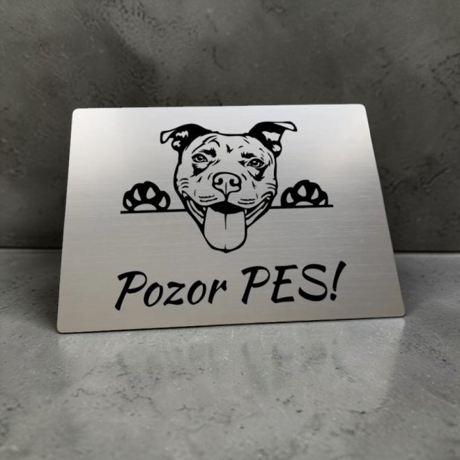 Schild Vorsicht Hund Pitbull cute