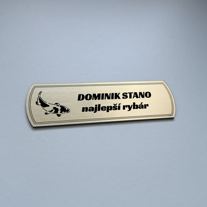 Türschild Angler