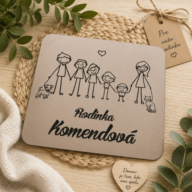 Familienschild – individuelle Figuren