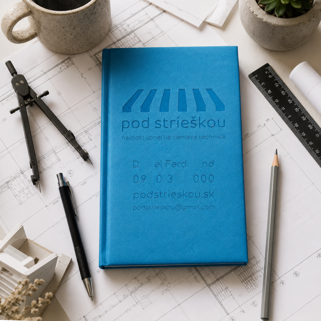 Personalisiertes Notizbuch hellblau