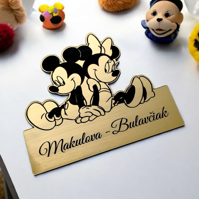Türschild Mickey und Minnie