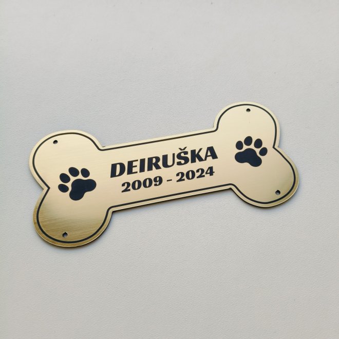 Grabtafel für Hunde