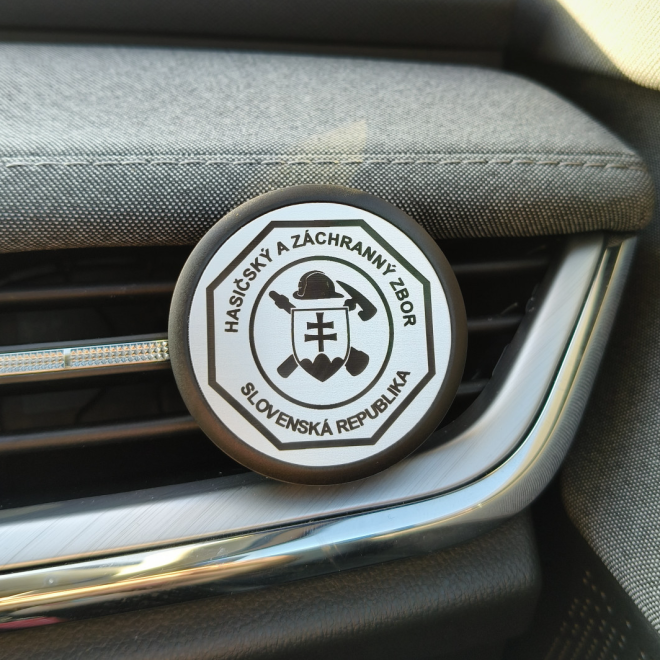 Lufterfrischer mit HaZZ-Logo schwarz