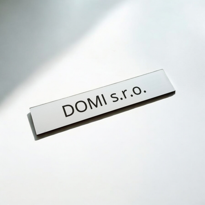 Schmales Briefkastenschild 10 × 2 cm