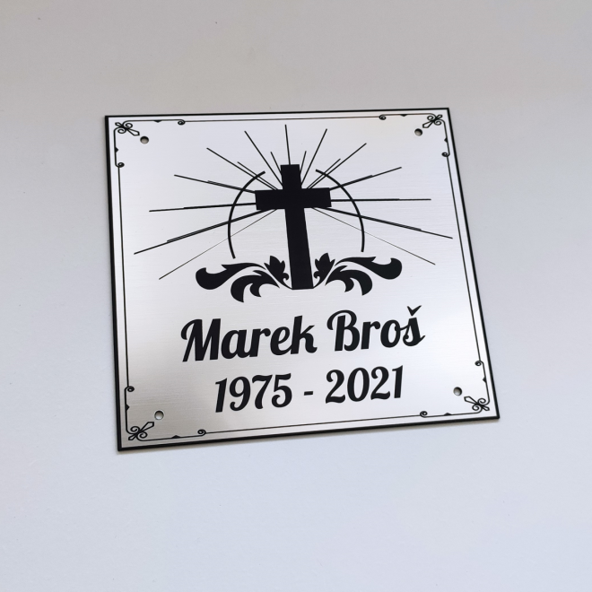 Grabtafel Kreuz