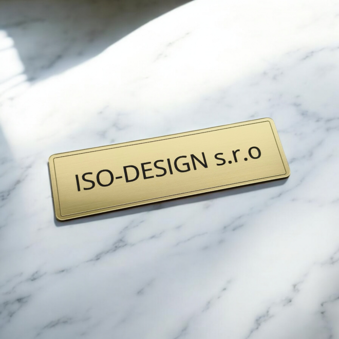 Türschild Double Basic Slim
