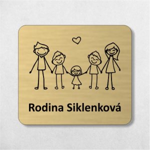 Türschild Familie