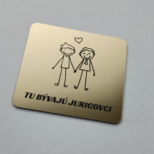Türschild Mann und Mann