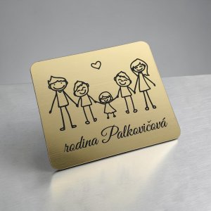 Türschild Familie