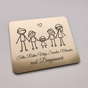 Türschild Familie