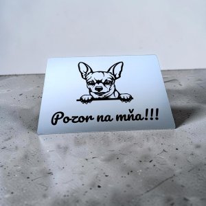 Schild Vorsicht Hund Chihuahua