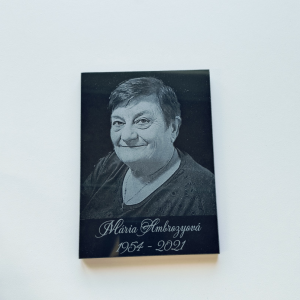 Grabtafel mit Foto V3