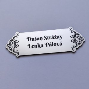 Türschild Ornament Side