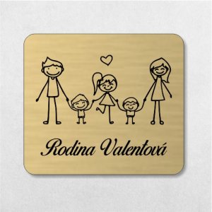 Türschild Familie