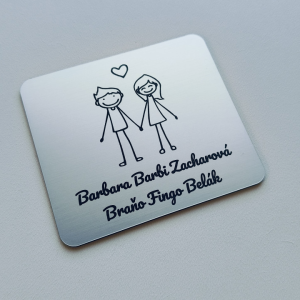 Türschild Mann und Frau