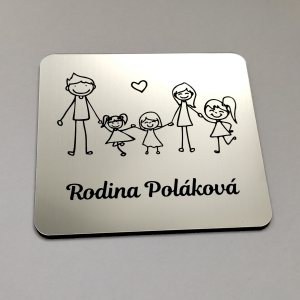 Türschild Familie