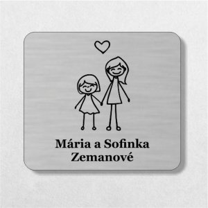 Türschild Mama und Tochter